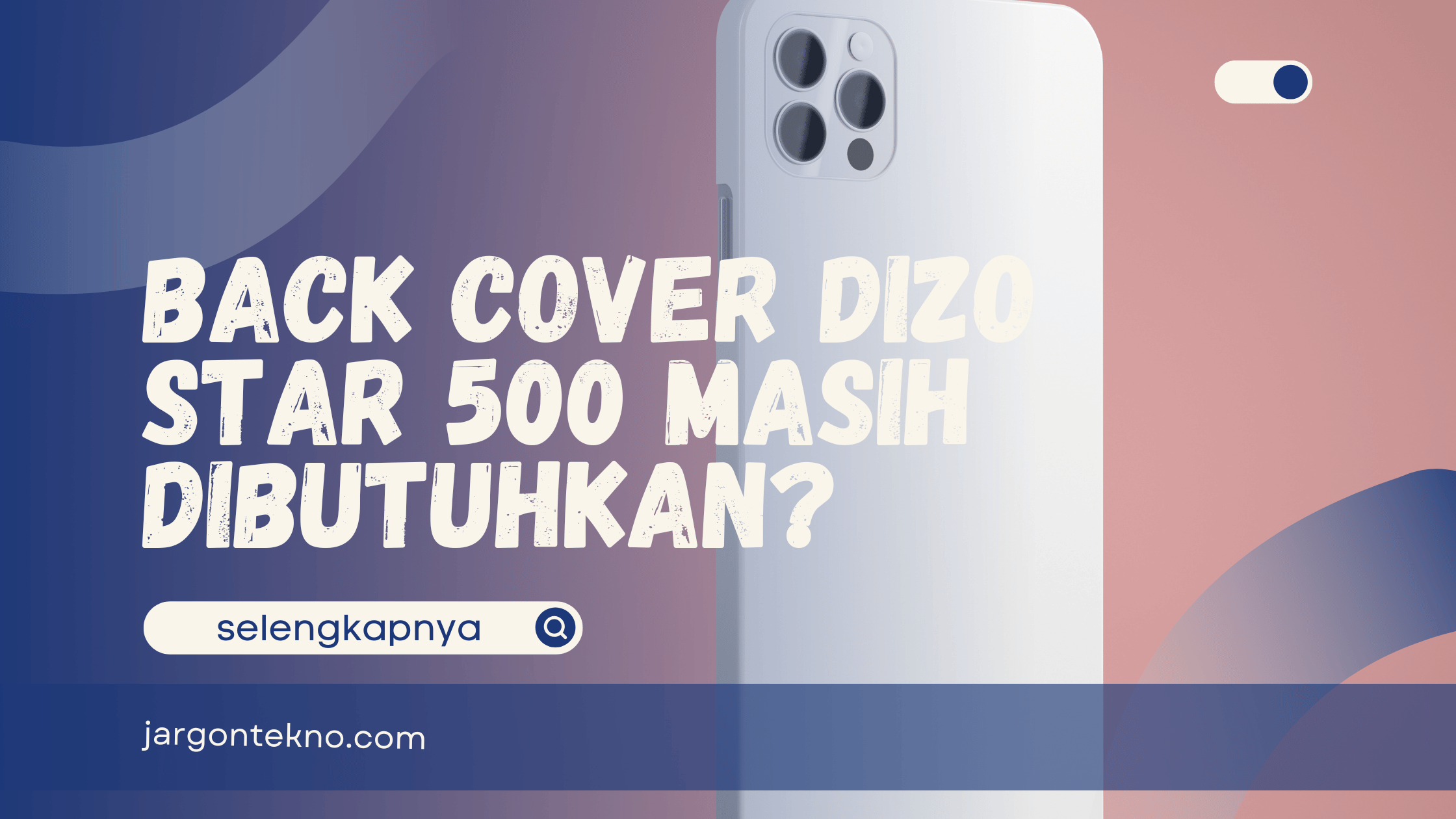 Dizo Star 500 Back Cover